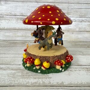 Fitz and Floyd Teeny Tiny Tails Mushroom Carousel 1998 Vintage 80/6